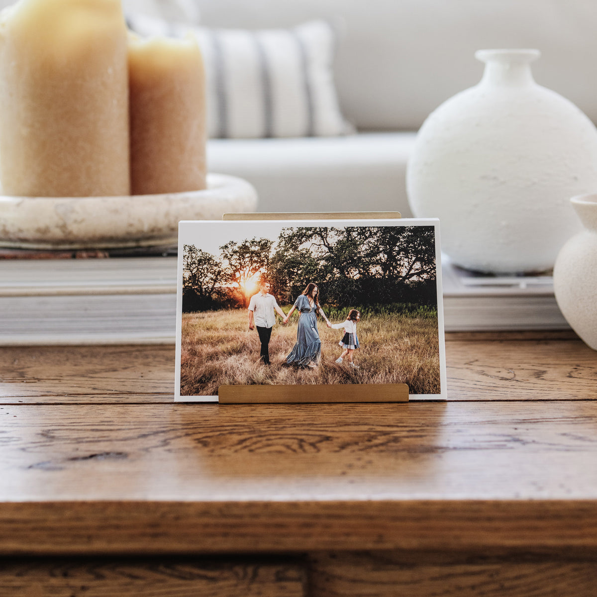 Brass Stand & Print Set | Desktop Photo Display | Social Print Studio
