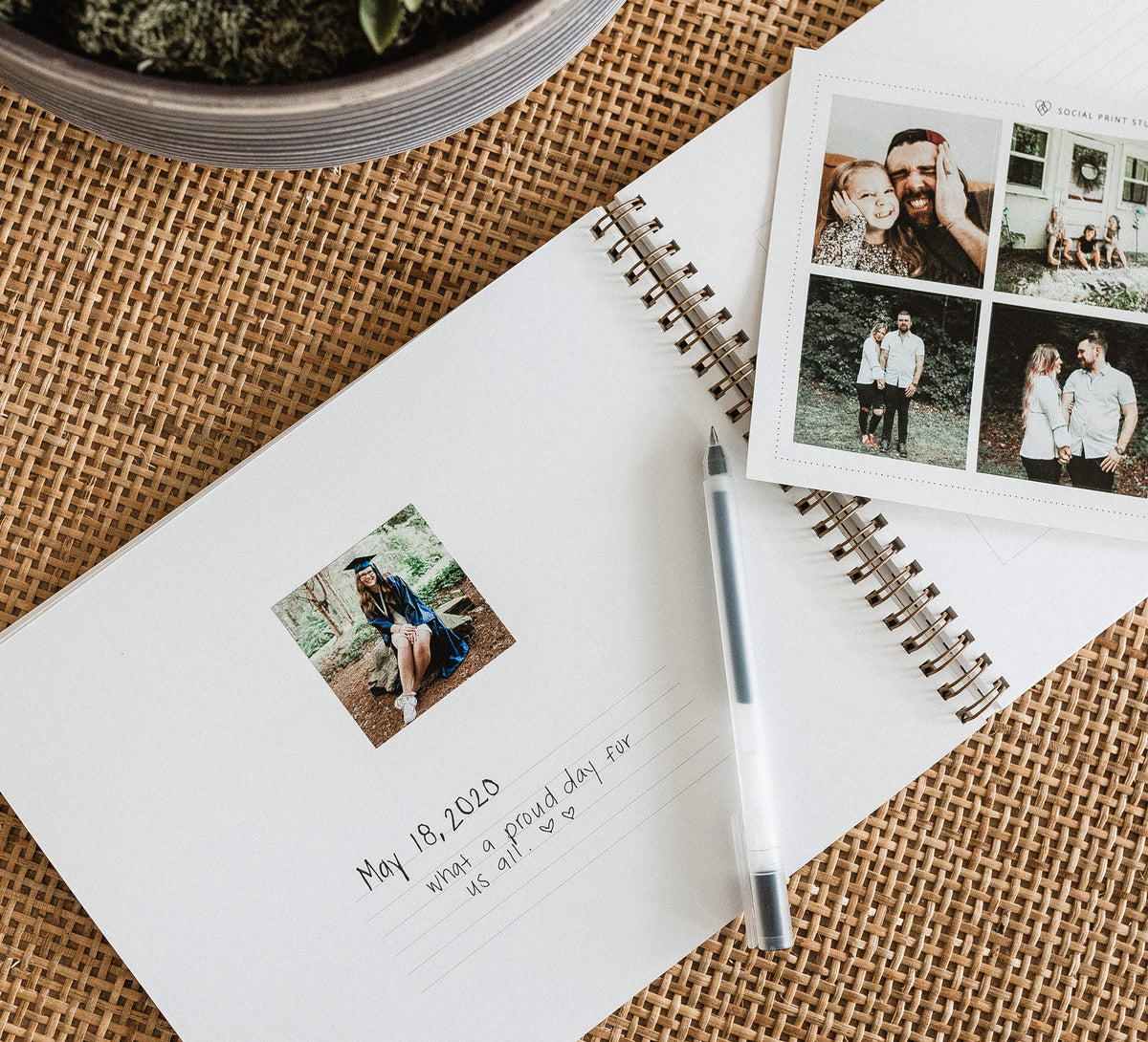 Photo Journal | Premium Book with Photo Stickers | Social Print Studio