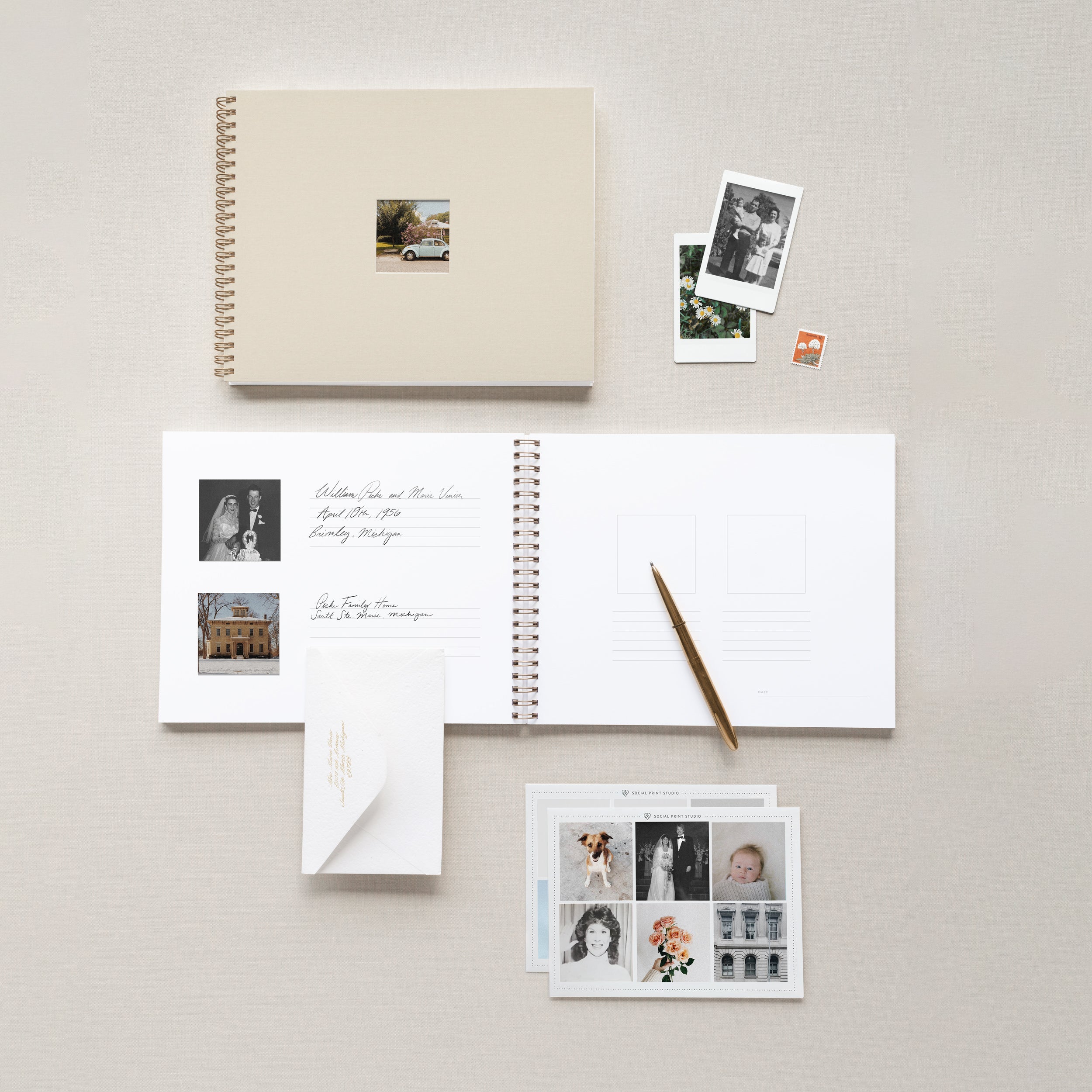 Photo Journal | Premium Book with Photo Stickers | Social Print Studio