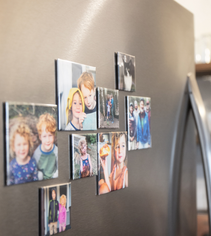 Photo Gift for Grandparents: Custom Fridge Magnets of the Grandkids