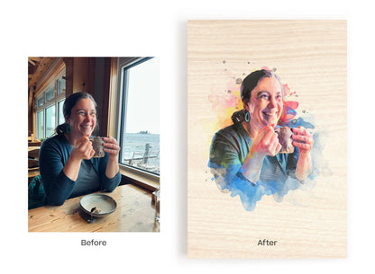 Watercolor Wood Prints