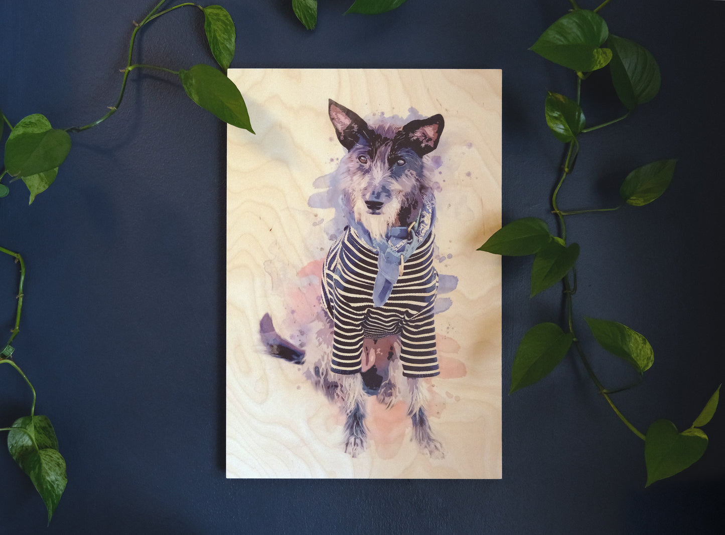 Watercolor Wood Prints