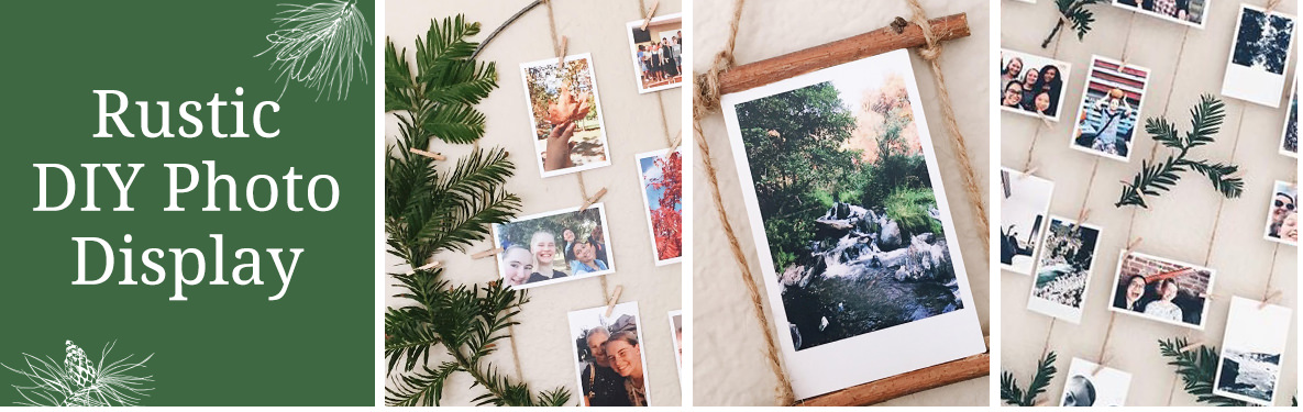 rustic picture display