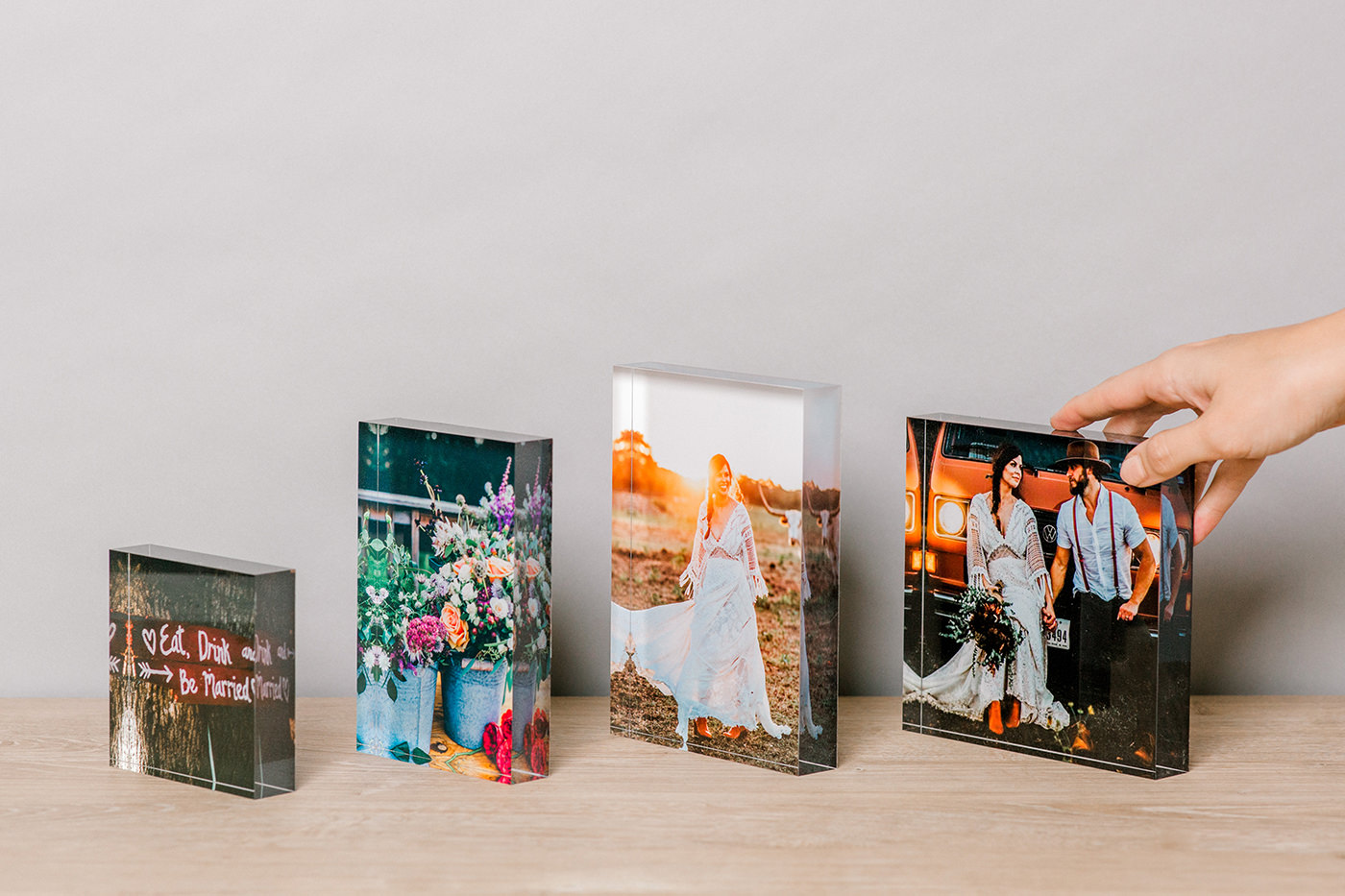 Acrylic Photo Blocks, A simple way to display a photo on a desk or shelf  with a beautiful, multi-dimensional effect.